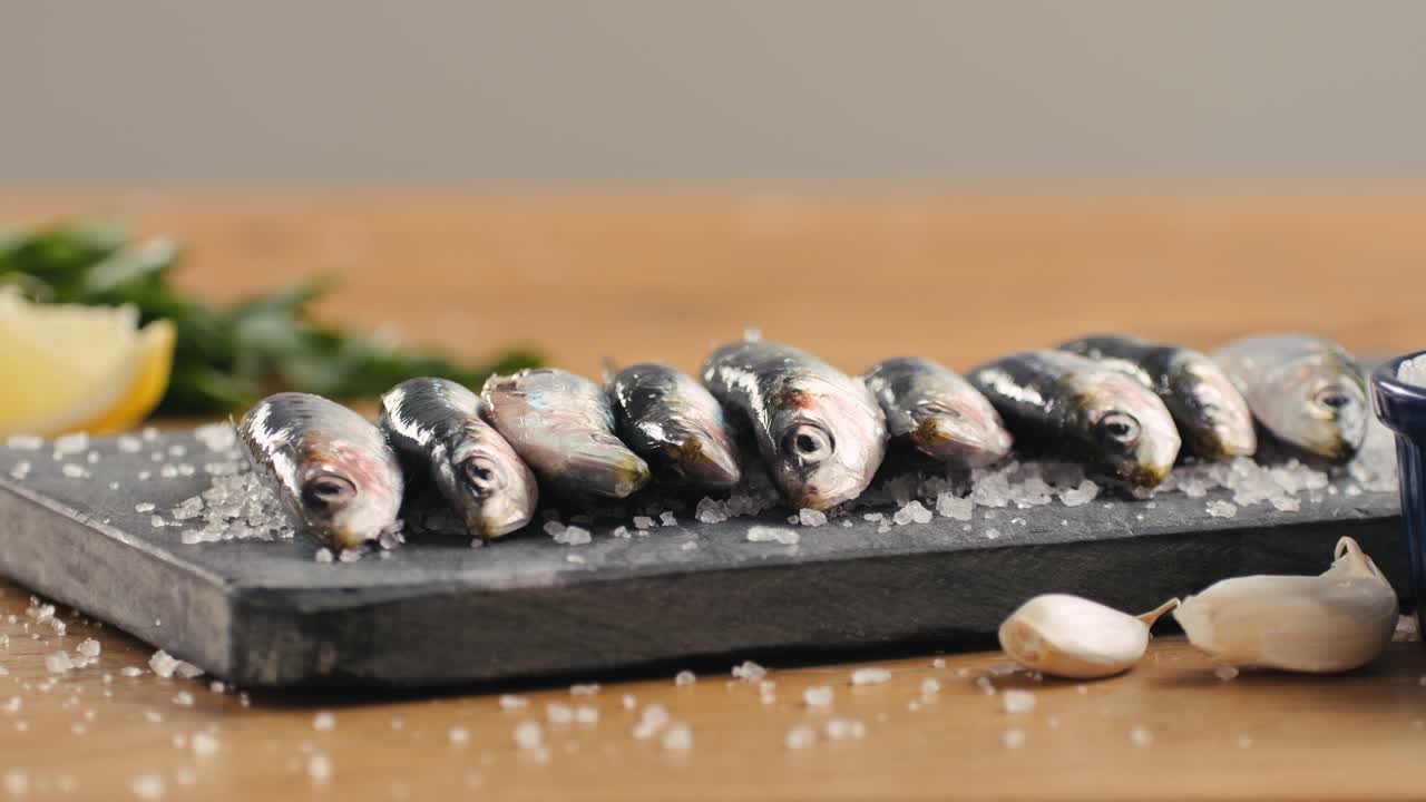 Fresh Anchovies Ready for Cooking