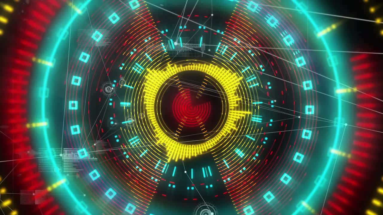 On signal, central HUD rotating and pulsing, collapsing then reforming waveform to display metrics