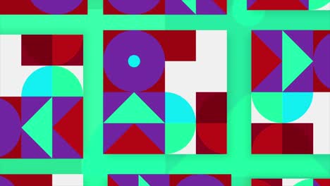 abstract geometric pattern with colorful shapes