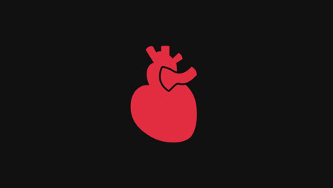 Herz-Popup-Symbolanimation.-Herzschlag-Loop-Animation-Mit-Alphakanal,-Grüner-Bildschirm.