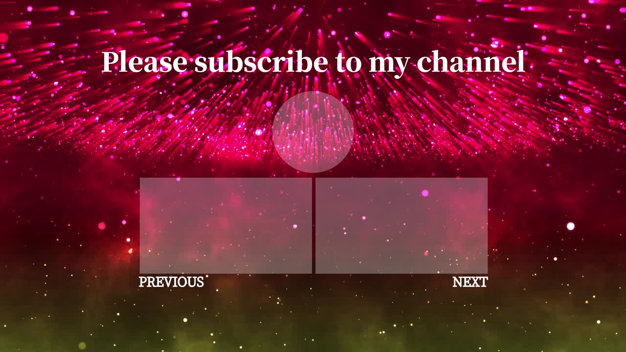 환상적인 라이트 엔드 카드 엔딩 스크린 모션 그래픽