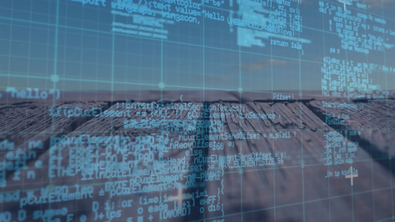Animation of network of connections over bridge