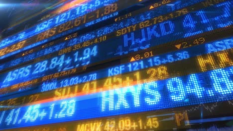 stock market tickers - digital data display background