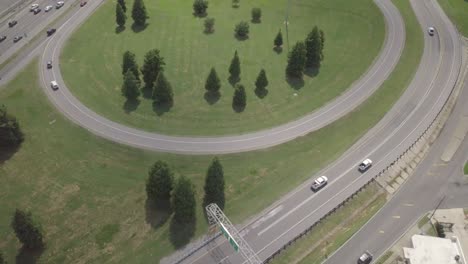 dji mavic pro above the interstate