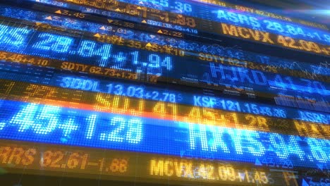 stock market tickers - digital data display background