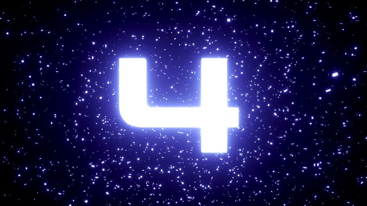 Conto alla rovescia esplosivo al neon 4k.