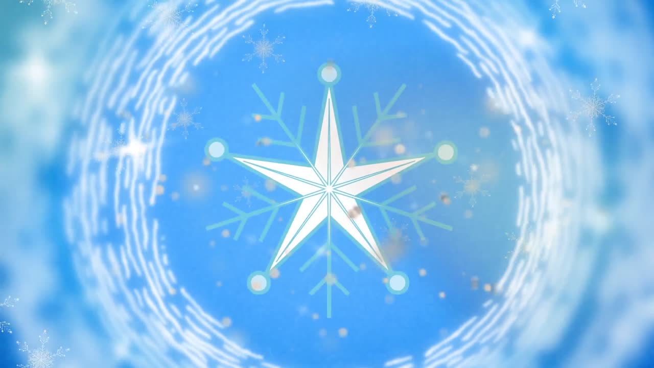 별 위에서 회전하는 모양의 애니메이션