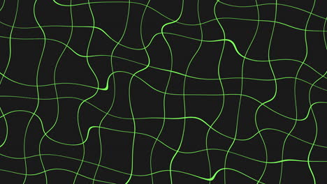 intricate black and green maze pattern with floating lines