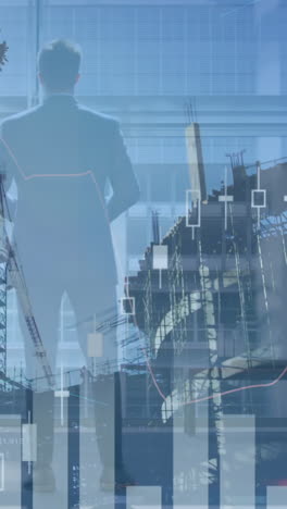 animación del procesamiento de estadísticas sobre el empresario