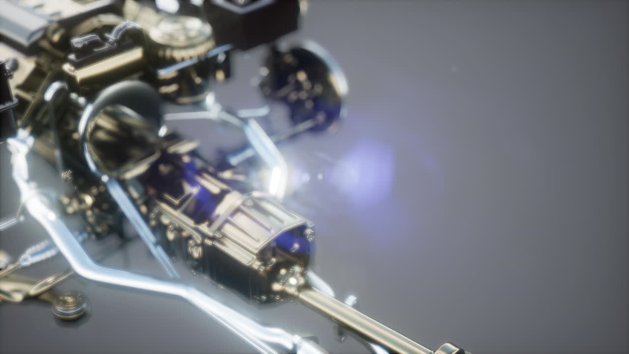 자세한 자동차 엔진 및 다른 부품