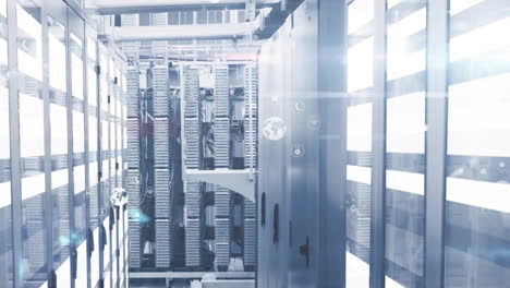animation of data processing over computer servers