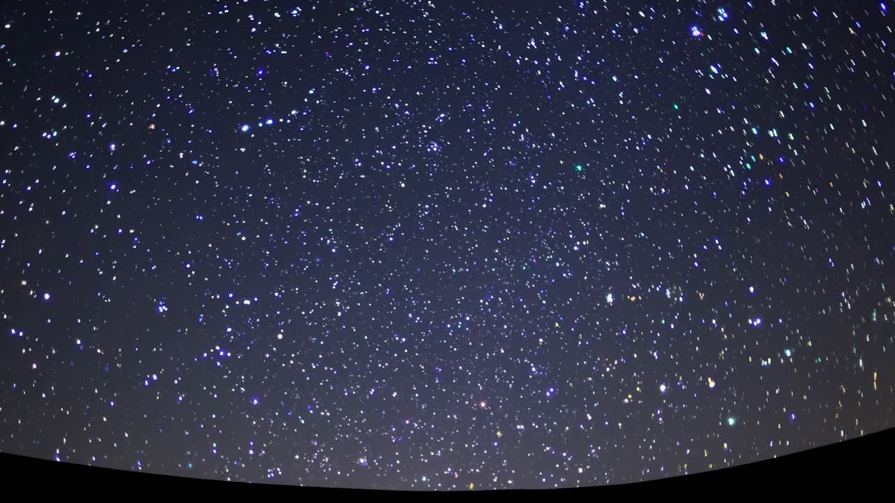 A mesmerizing wide-angle video capture of a starry night sky, showcasing countless twinkling stars