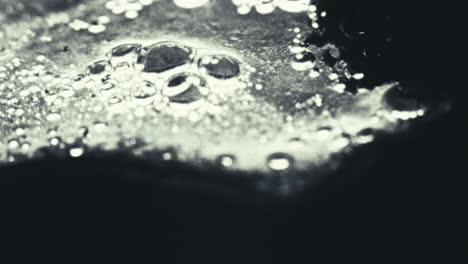 old footage of weird science experiment - macro liquids