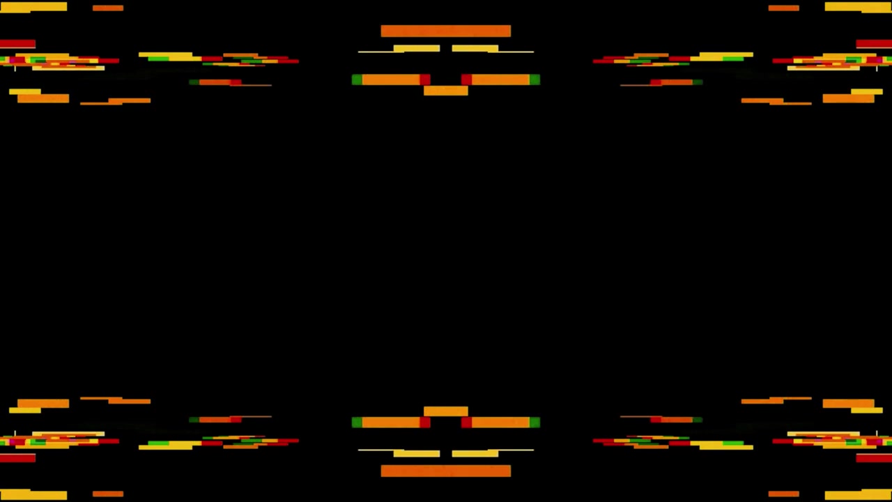 Abstract Digital Glitch Effect with Moving Colorful Rectangles