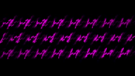flujo abstracto de energía mostrado por líneas de zigzag en funcionamiento pixeladas, bucle sin costuras. movimiento. impulsos eléctricos en líneas curvas con ángulos afilados.
