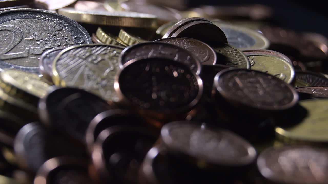 monedas diferentes del euro europeo en circulación, dinero en efectivo