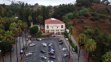 Wide-angle-drone-shot-Los-Angeles-Police-Academy