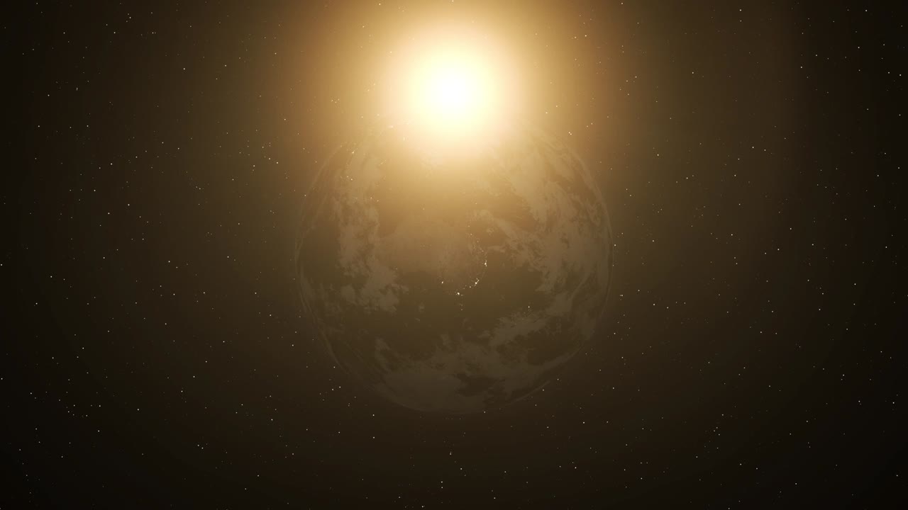 현실적인 지구의 낮과 밤의 전환 (오스트레일리아)