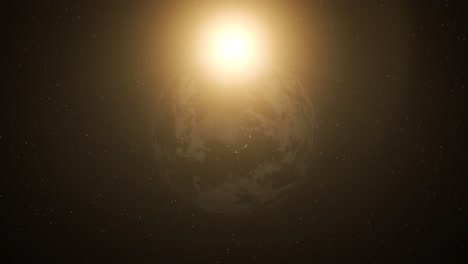 transición realista de la tierra de día a noche en australia