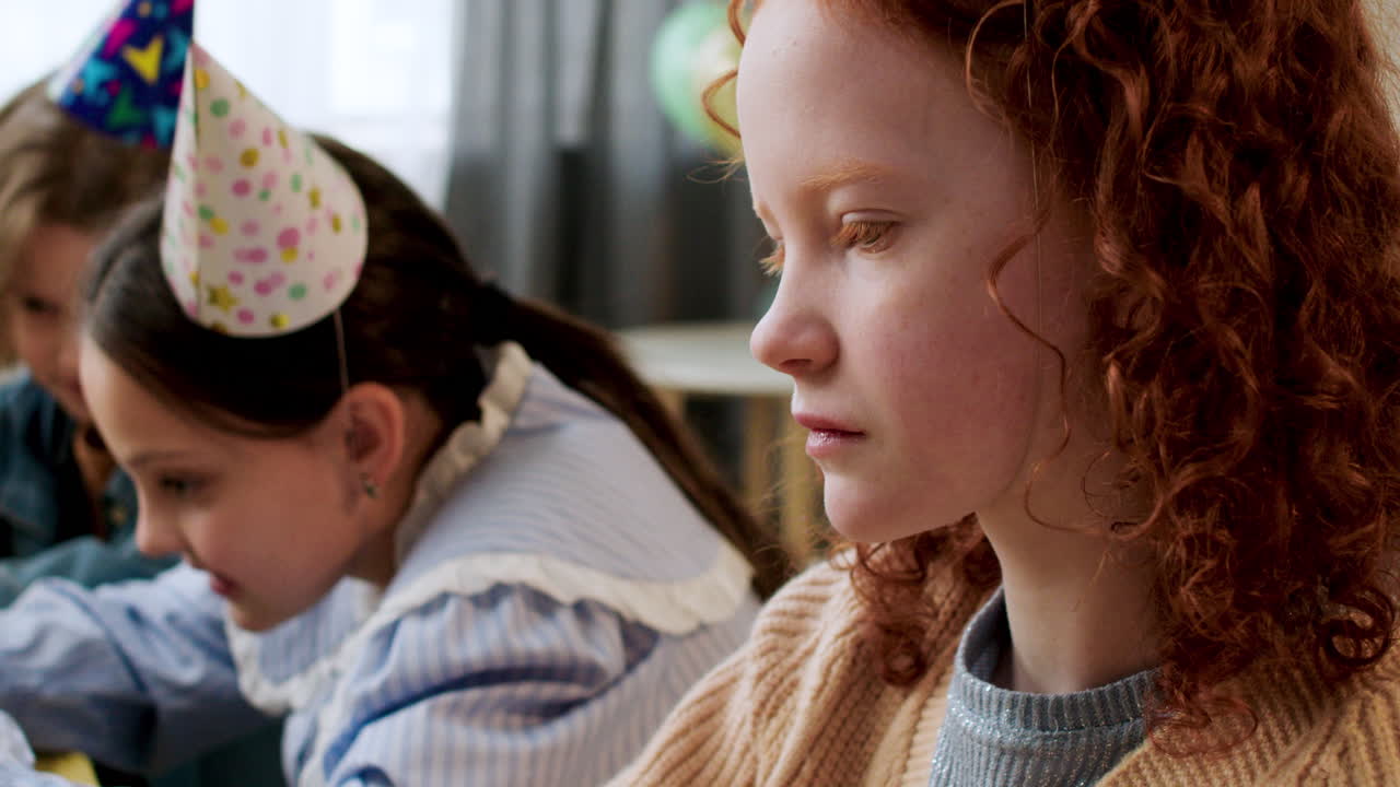 생일파티에서 아이들