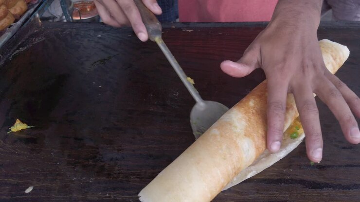 Popular South Indian delicacy, dosa is a delicious comfort food