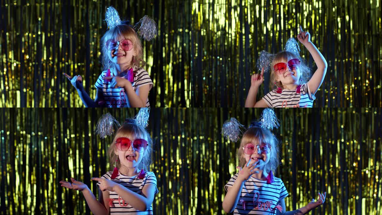 다양한 표현과 스타일로 포즈를 취하는 소녀