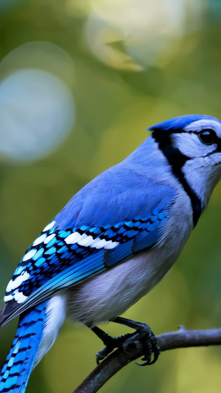 Blue Jay in a Forest Setting