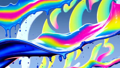 colorful paint splash art