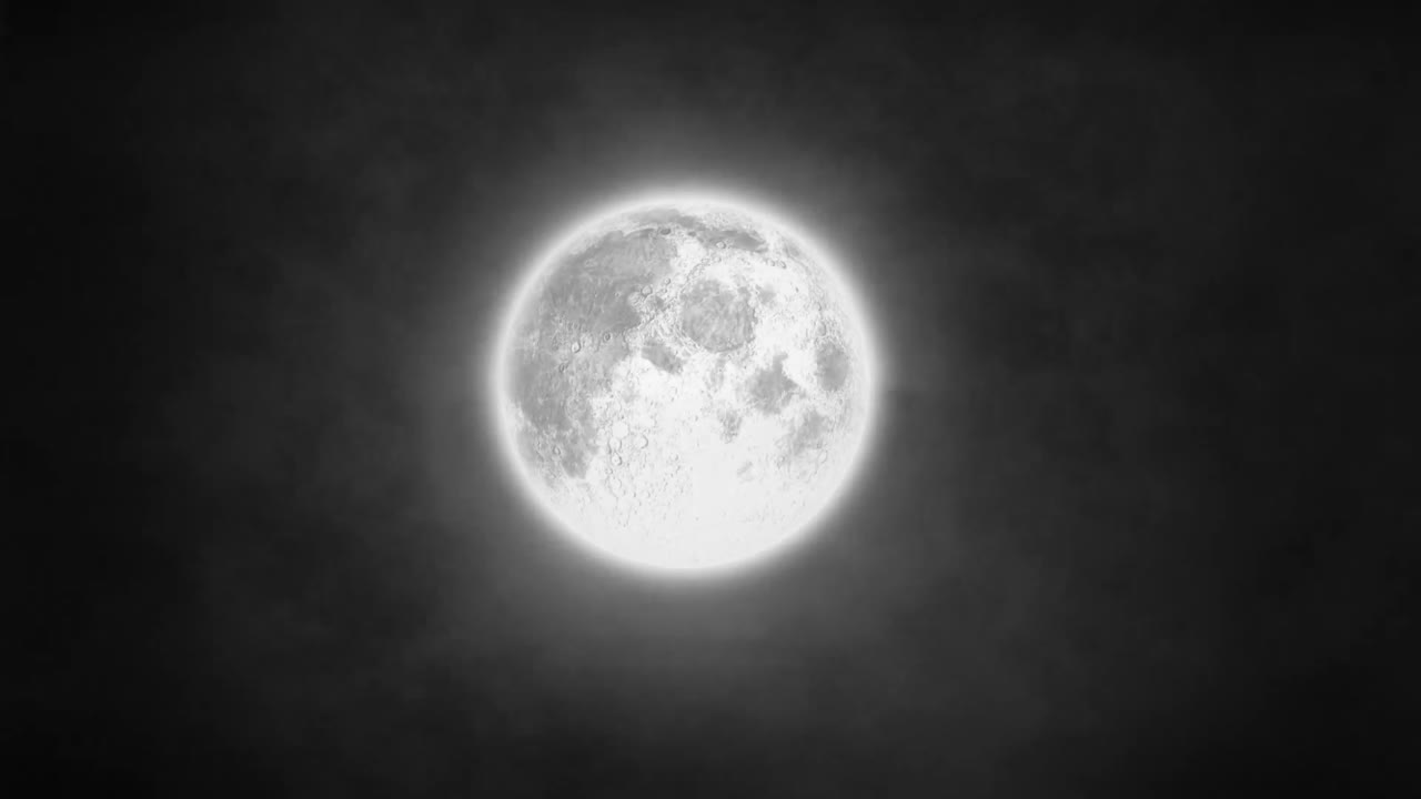 Lua e nuvens de fumaça
