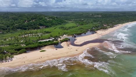 trancoso beach in trancoso bahia brazil