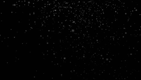 particle of snowfall abstract overlay background blackscreen