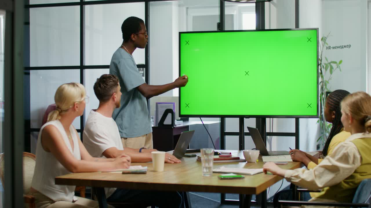 reunión de negocios con presentación