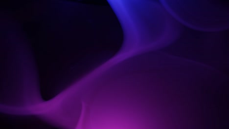 abstracto neón violeta y fondo de humo azul. formaciones de nubes abstractas y metamorfosis en negro. animación de bucle de neón 4k.