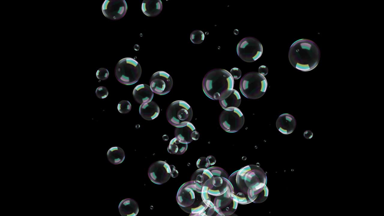 4K loop Green Screen Background of cola, soda water with bubbles or lager beer, champagne, water with gas.