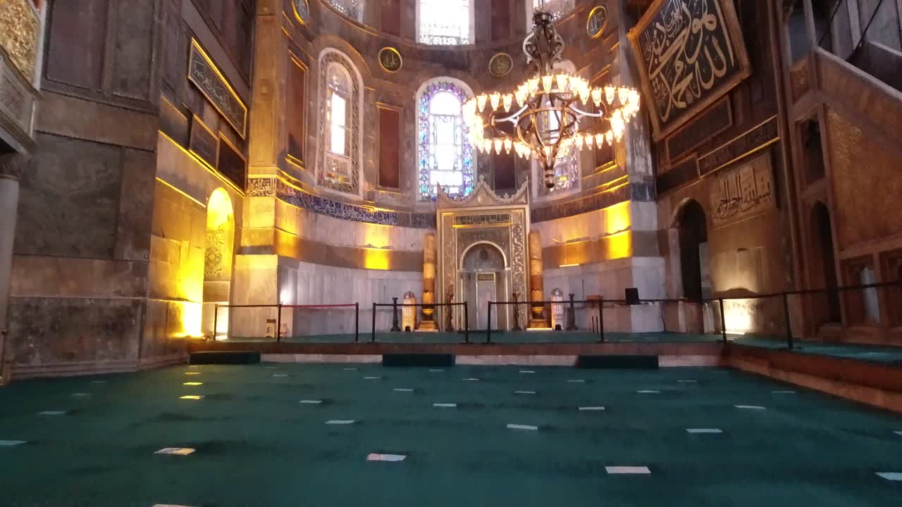 interior de la hagia sophia