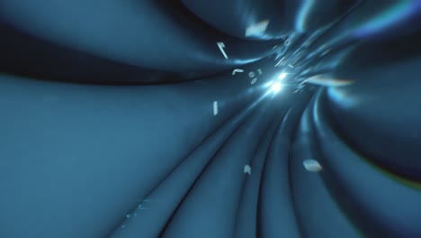 túnel azul abstracto con números y porcentaje