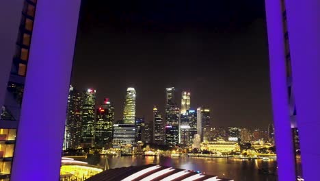 singapore skyline at night