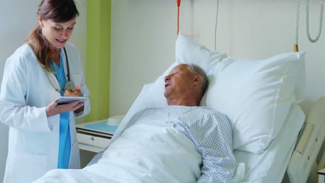 female doctor interacting with patient