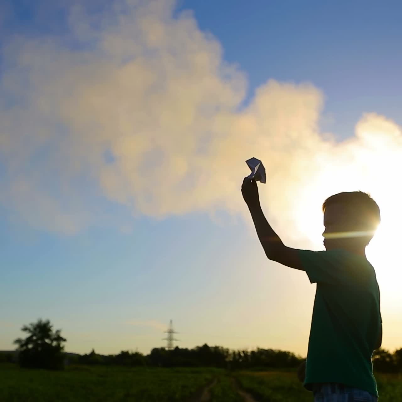 Child Hand With Paper Plane
