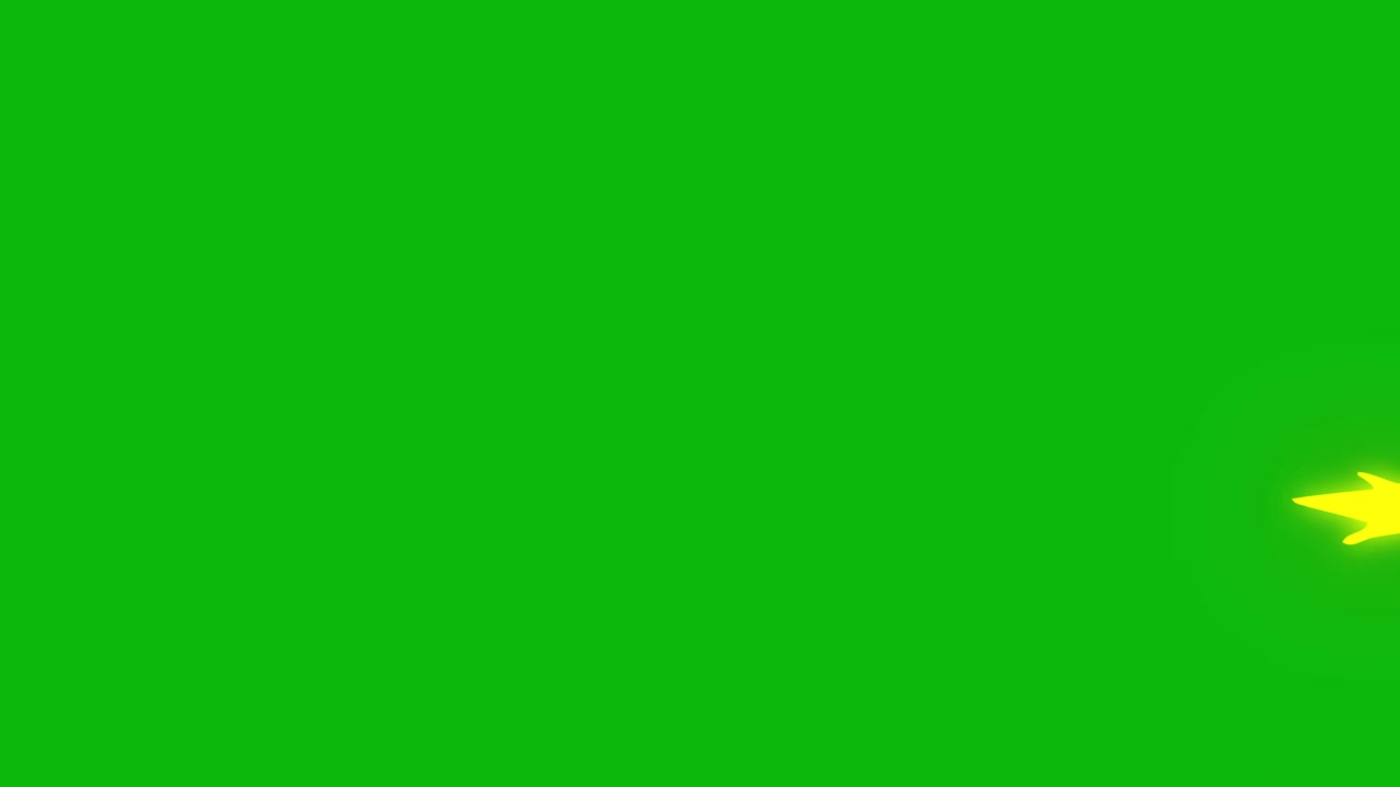 Animation muzzle action effect on green screen background, machine gun single shot sideways effect