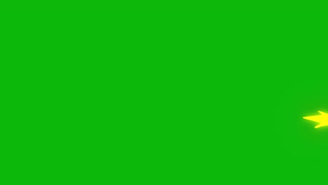 Animation-muzzle-action-effect-on-green-screen-background,-machine-gun-single-shot-sideways-effect