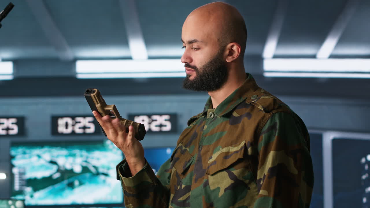 agentes que llevan a cabo misiones antiterroristas, cargando armas