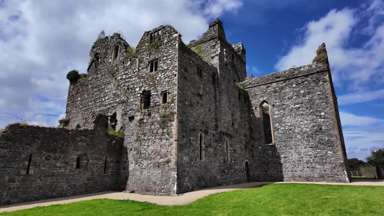 Ireland Epic Locations Dunbrody abbey Wexford impressive building in lush farmland historic Hook Head Trails on a Summer day