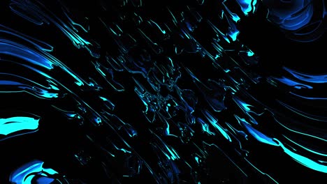 computer generated the effect of flying water sprays. 3d rendering virtual background