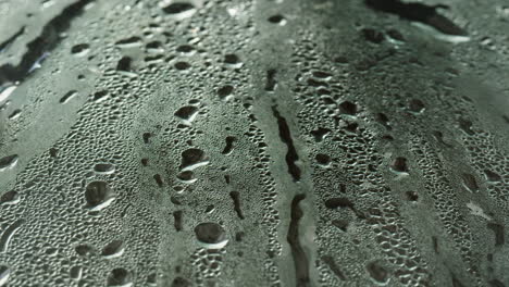water droplets on a condensing surface