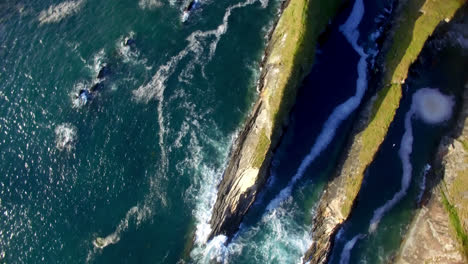 aerial of coastline 4k