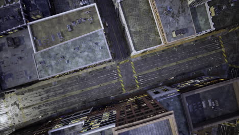 urban view of city streets and rooftops captured from above during the day