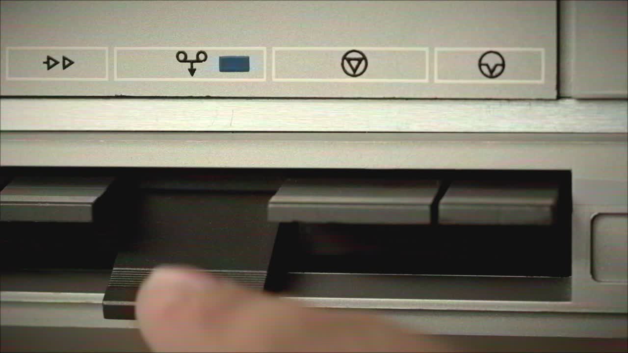 Vintage Cassette Player Controls