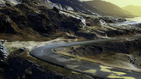 small-road-in-the-severe-landscape-of-Isle-of-Skye