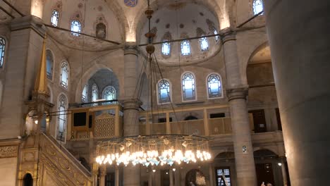 interior of a mosque in istanbul